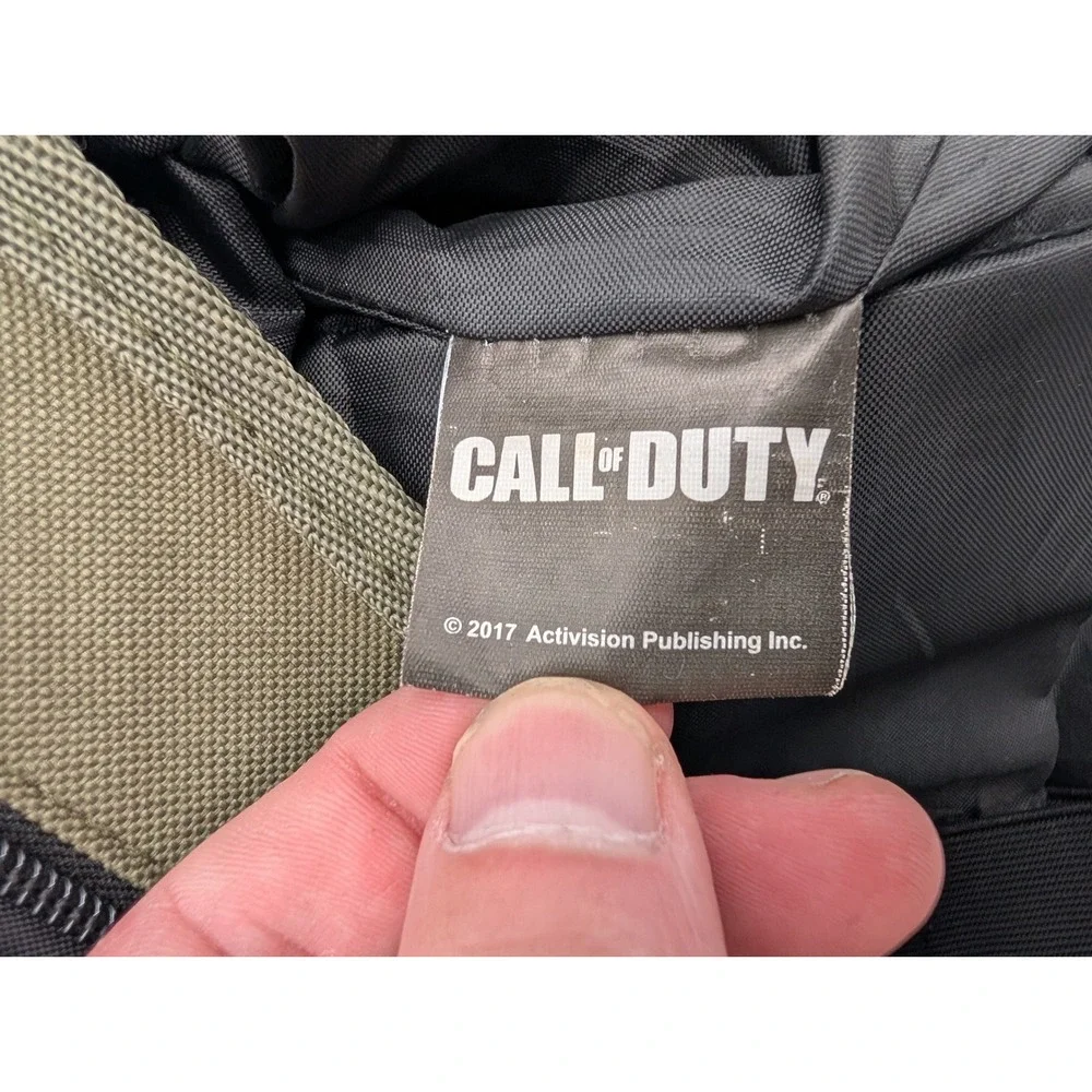 Call of Duty WWII Wings for Victory Backpack Olive Canvas Rucksack Bag READ!!